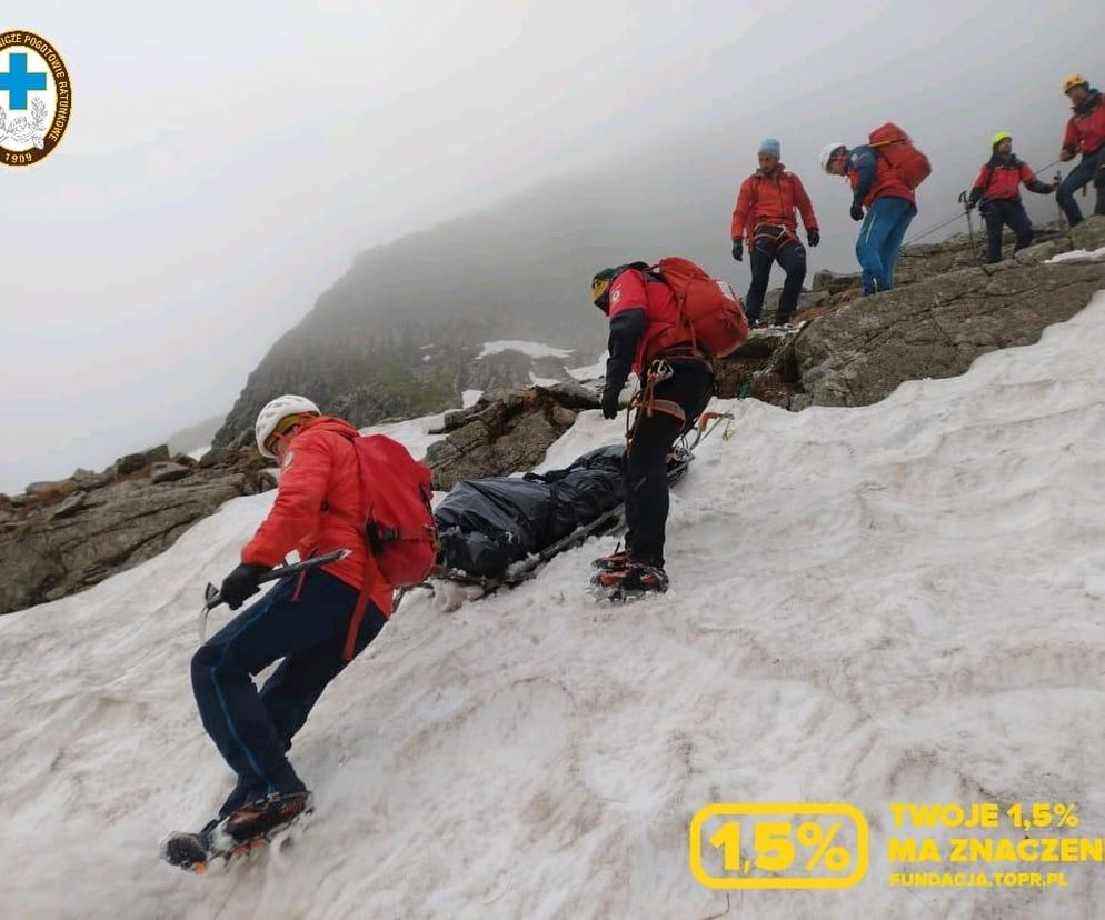 Wypadek śmiertelny w Tatrach. Nie żyje turysta, który spadł ze Zmarzłej Przełączki Wyżniej