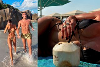 Milik z ukochaną szaleją na rajskich wakacjach po mundialu! Skąpy strój Agaty Sieramskiej odsłonił naprawdę wiele 