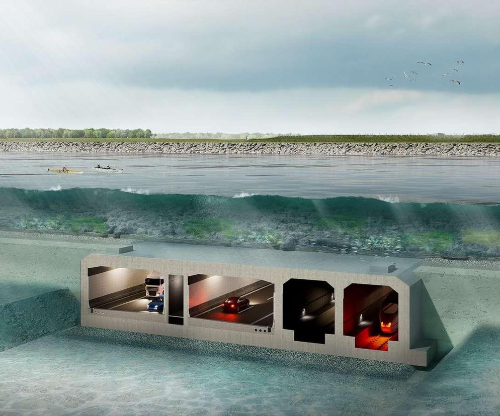 Plac budowy tunelu Fehmarnbelt - wizualizacje
