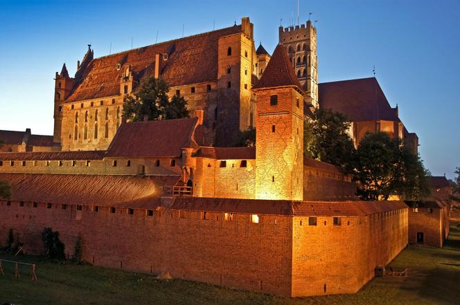 Widok na Zamek Krzyżacki w Malborku 