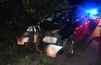 Pijany kierowca rozbił auto pod Gryżyną. Miał prawie 3 promile alkoholu