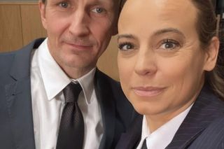 M jak miłość nowy sezon po wakacjach. Magda (Anna Mucha), Święcicki (Artur Paczesny)