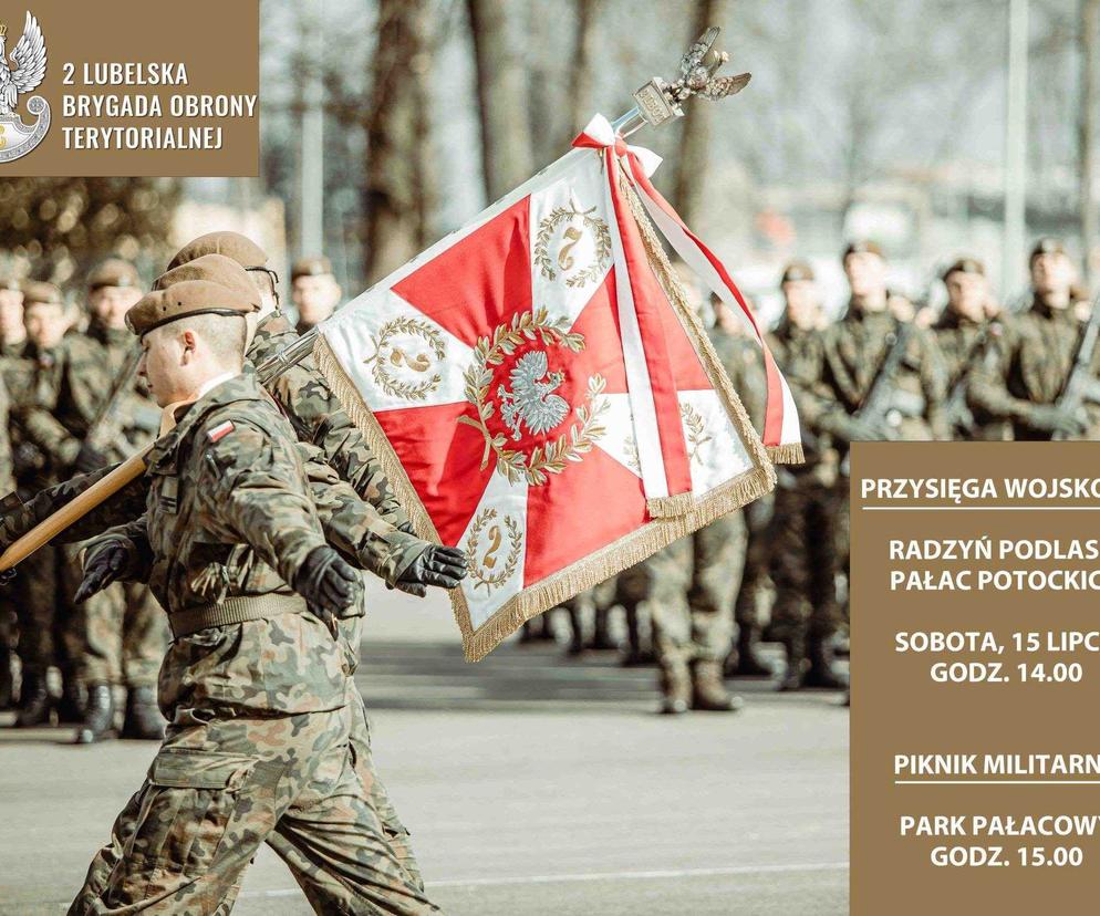 Lubelskie - sobotni piknik wojskowy i przysięga terytorialsów w Radzyniu Podlaskim