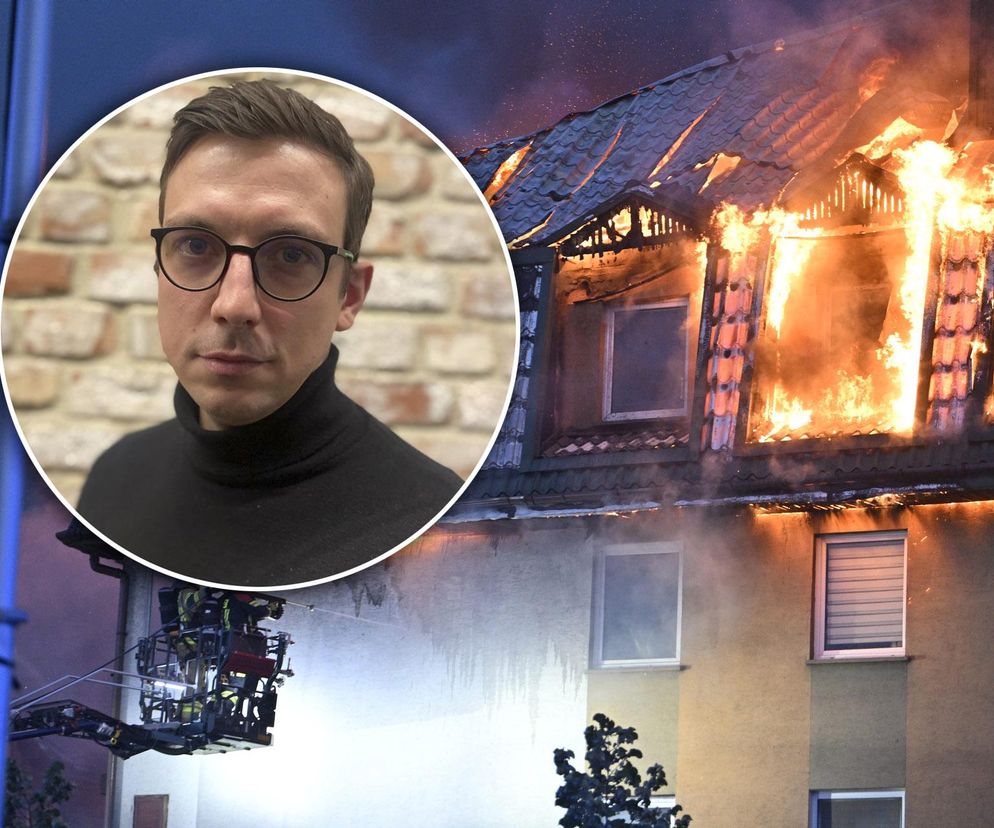 Aktor znany z „Korony Królów” ucierpiał w pożarze bloku w Ząbkach. „Nie wiemy co będzie dalej”
