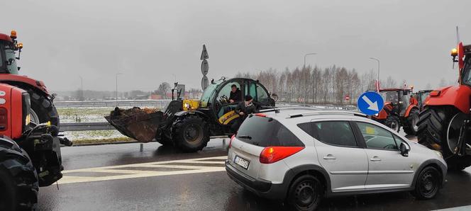 Protest rolników w Modliborzycach