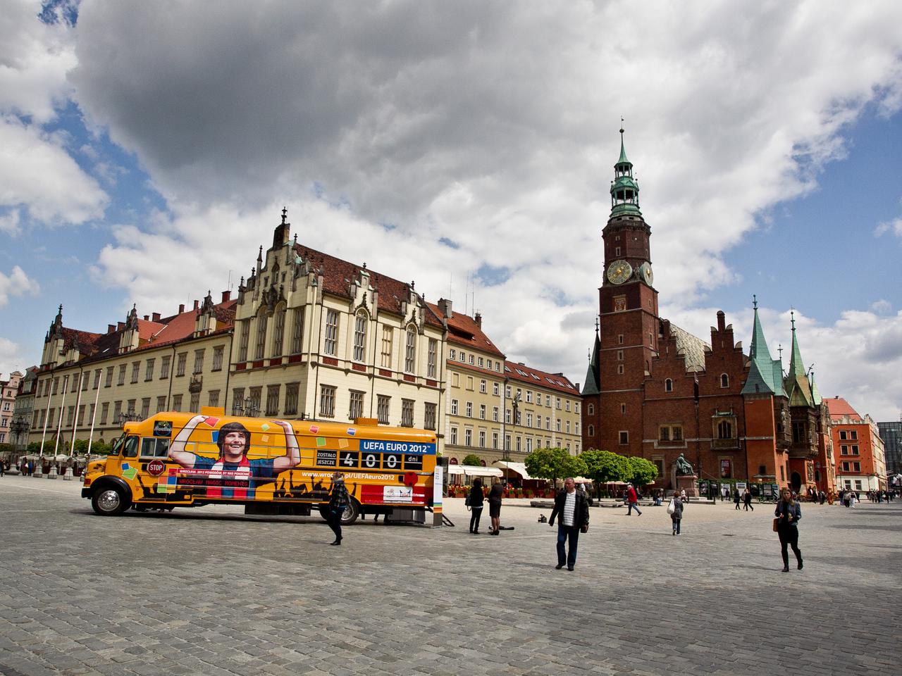 Wrocław autobus, Wrocław rynek, Wrocław starówka