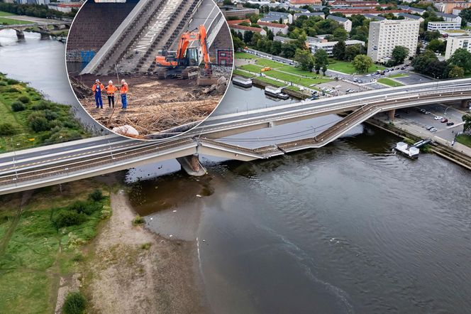 Most runął w ułamku sekundy. Huk obudził mieszkańców w nocy. Tak to mogło wyglądać w Chorzowie