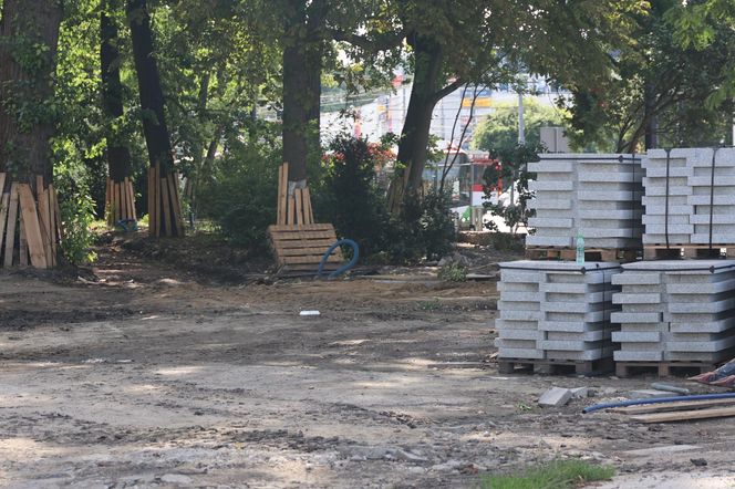 Rewitalizacja parku Bronowickiego w lublinie - postęp prac na koniec lipca 2025