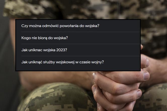 Tak Polacy chcą uniknąć powołań do wojska. Oto co wpisują w Google 