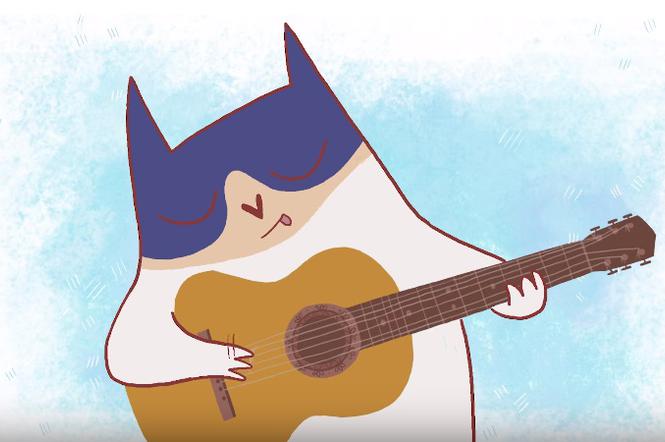 Czeska piosenka o kotku - powód żeby mieć gitarę i znać czeski 