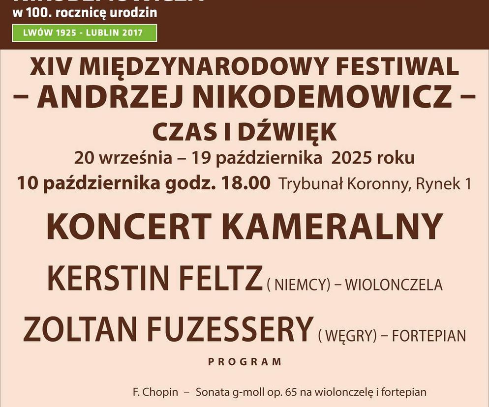 Festiwal Czas i Dźwięk - plakat