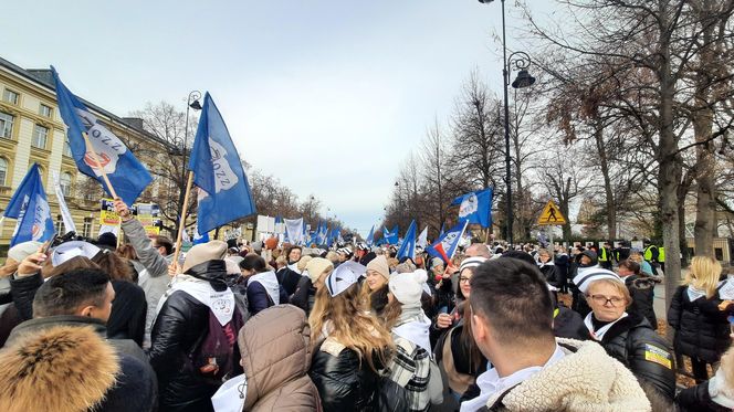 Protest w Warszawie 