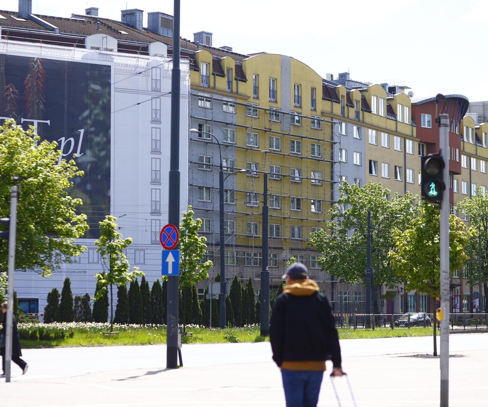 Hotel Jan III Sobieski w Warszawie podczas modernizacji, maj 2023