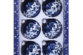 Granatowe ozdoby choinkowe 