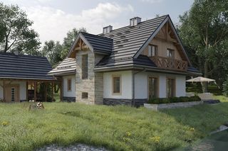 Tradycyjna architektura z nowoczesnymi dodatkami