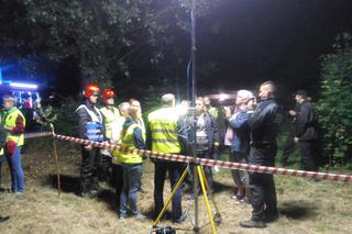 Ćwiczenia służb na ptrzejeździe w Wymysłowie