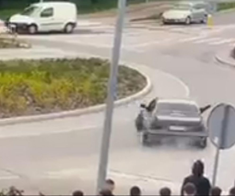 Przed maturą „driftowali” na rondzie w Tomaszowie Lubelskim. Dostali za to dużo punktów, ale nie na egzaminie