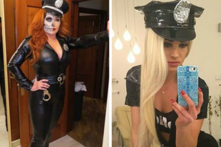 Grycan i Maffashion jako seksowne policjantki. Która wyglądała lepiej w Halloween?