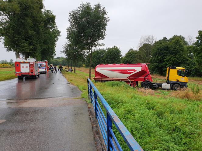 Groźnie wyglądający wypadek pod Braniewiem