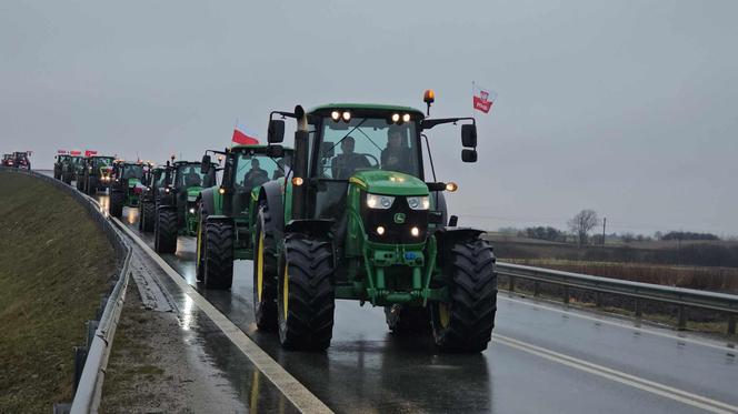 Protest rolników z Podkarpacia w Przeworsku