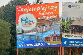 Opuszczony park wodny w Wysowej Zdrój