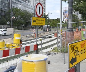 Remont torowiska na ul. Marszałkowskiej (sierpień 2025)