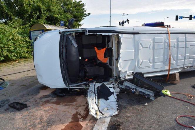 Wypadek na ulicy Nowodąbrowskiej w Tarnowie