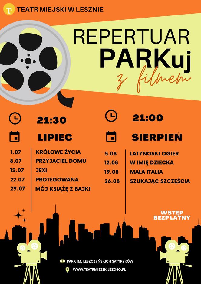 Teatr Miejski w Lesznie znów zaprasza na PARKuj z filmem