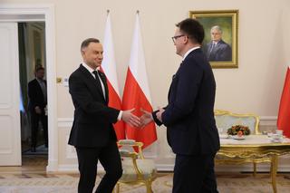 Spotkanie Szymona Hołowni i Andrzeja Dudy