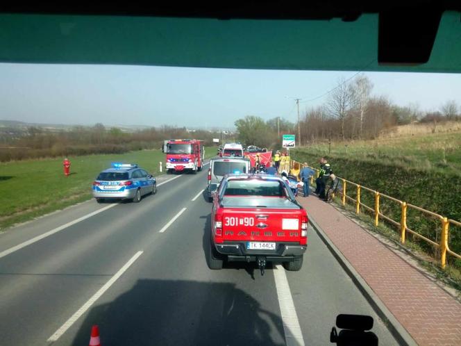 Śmiertelny wypadek motocyklisty w Bodzentynie