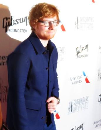 Ed Sheeran na gali Songwriters Hall of Fame