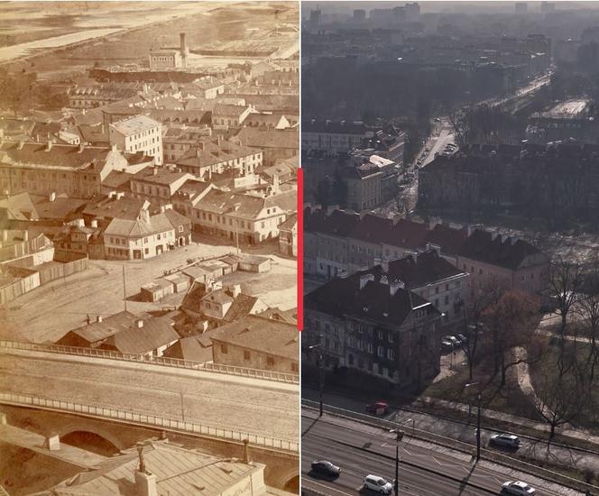 Warszawa kiedyś i dziś! Porównaj archiwalne fotografie ze współczesnymi