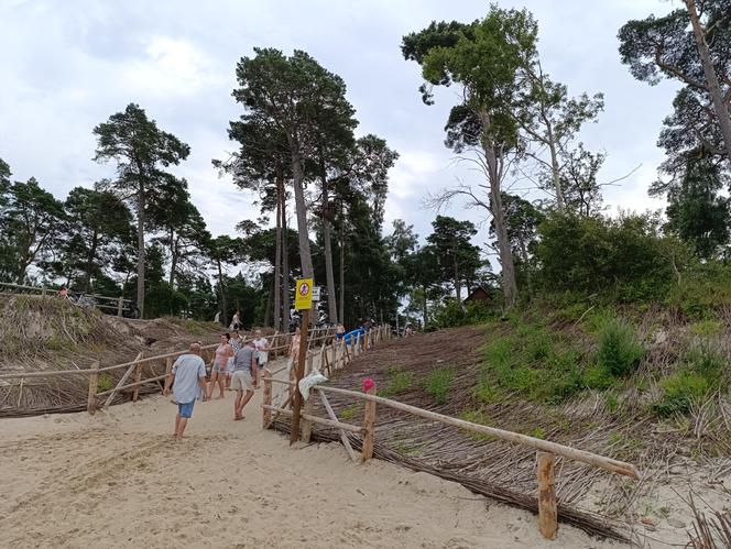 Badanie geologiczne na plaży w Lubiatowie. Budowa elektrowni jądrowej w gminie Choczewo