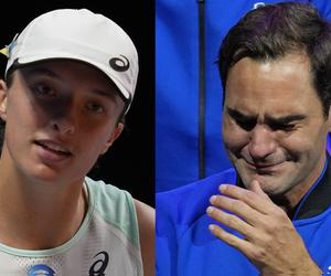 Iga Świątek zaczepiła Rogera Federera i zadała mu pytanie. Na korcie działy się niesamowite rzeczy [WIDEO]