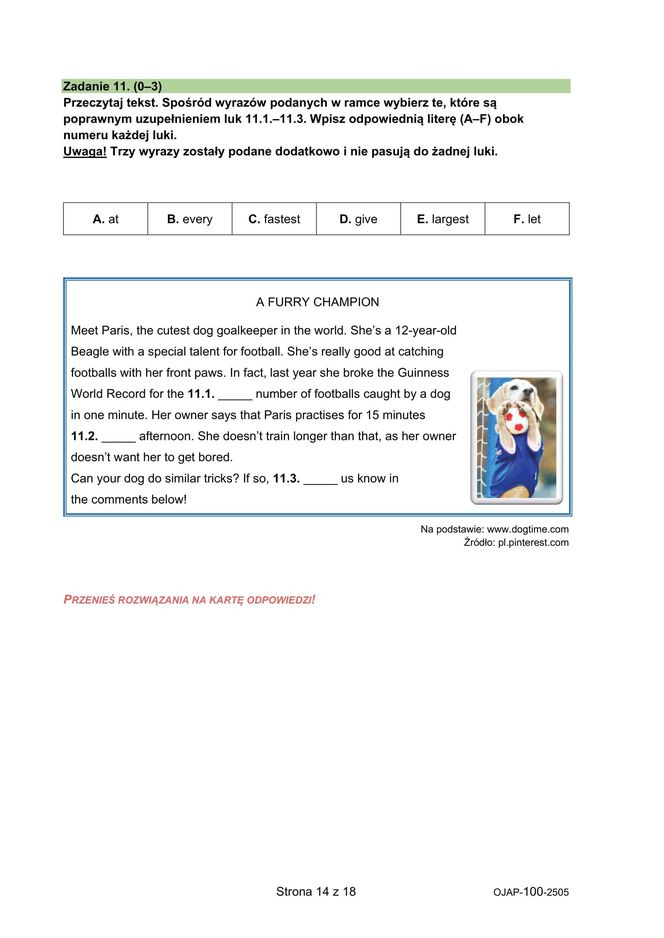 Egzamin ósmoklasisty język angielski 2025: ODPOWIEDZI i ARKUSZE CKE [15.05.2025]