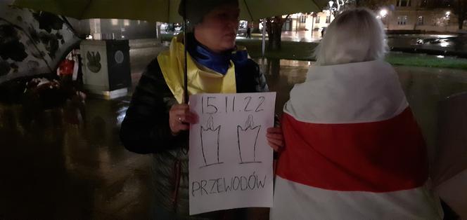 „Rosja to państwo terrorystyczne”. Manifestacja Ukraińców w Lublinie