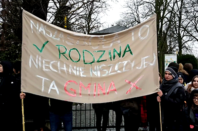 Protest przeciwko likwidacji Centrum Edukacji Ogrodniczej w Szczecinie