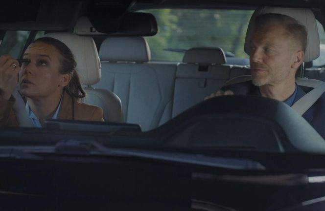 M jak miłość, odcinek 1885: Magda (Anna Mucha), Andrzej (Krystian Wieczorek)