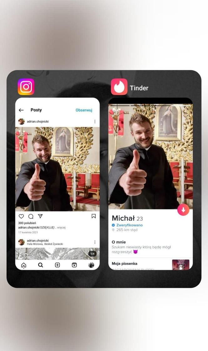 Popularny ksiądz z TikToka ma profil na Tinderze? "Szukam niewiasty do rozgrzeszenia". Sprawa trafiła na policję