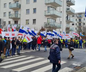 Protest pracowników wodociągowych w Poznaniu