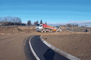 Budowa obwodnicy Opatowa. Listopad 2024