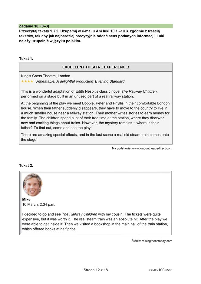 Egzamin ósmoklasisty język angielski 2025: ARKUSZE CKE [15.05.2025]