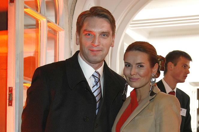 Tomasz Lis z żonami: Kingą Rusin i Hanną Lis