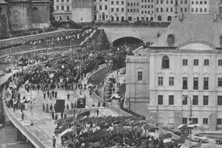 Otwarcie Trasy W-Z w lipcu 1949 roku - jeden z symboli odbudowy Warszawy