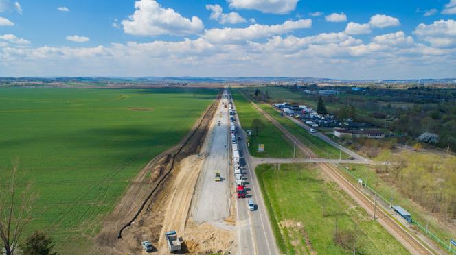 Trwa przebudowa drogi krajowej nr 28 z Przemyśla do Medyki