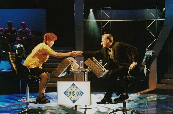 Hubert Urbański w "Milionerach" TVN-u