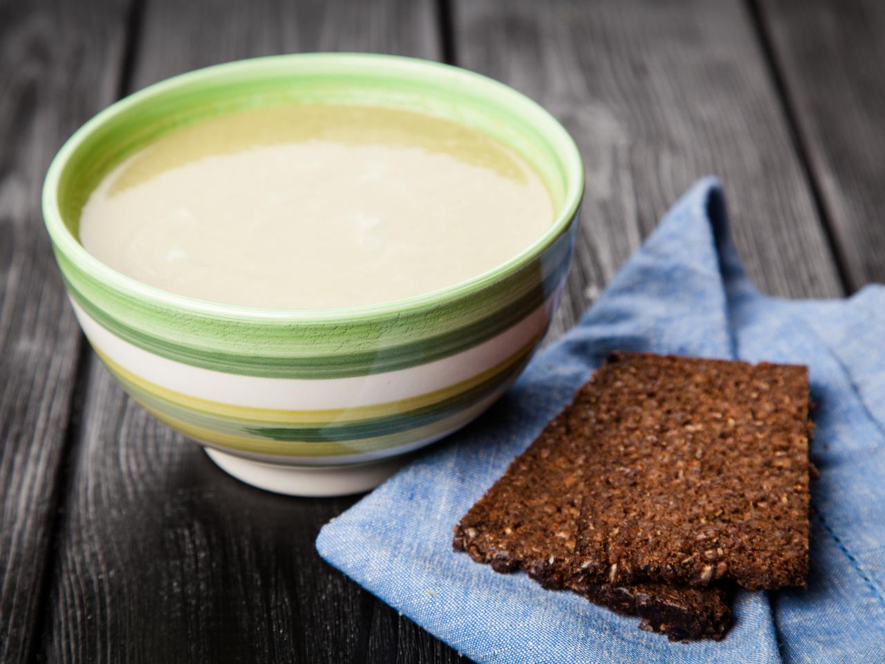 Zupa krem z pora z mlekiem sojowym: oryginalny przepis