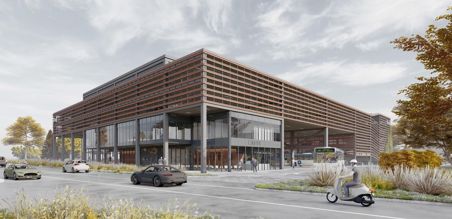 Centrum przesiadkowe w Rybniku według Pawła Barczyka 