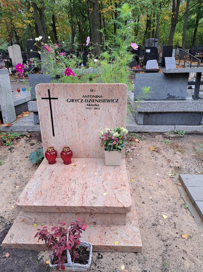 Tak obecnie wygląda grób Antoniny Girycz-Dzienisiewicz. Aktorka ma nowy nagrobek