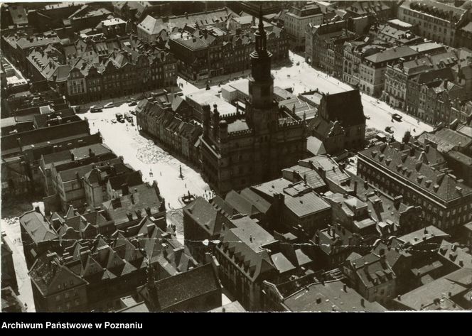 Stary Rynek w Poznaniu z lotu ptaka